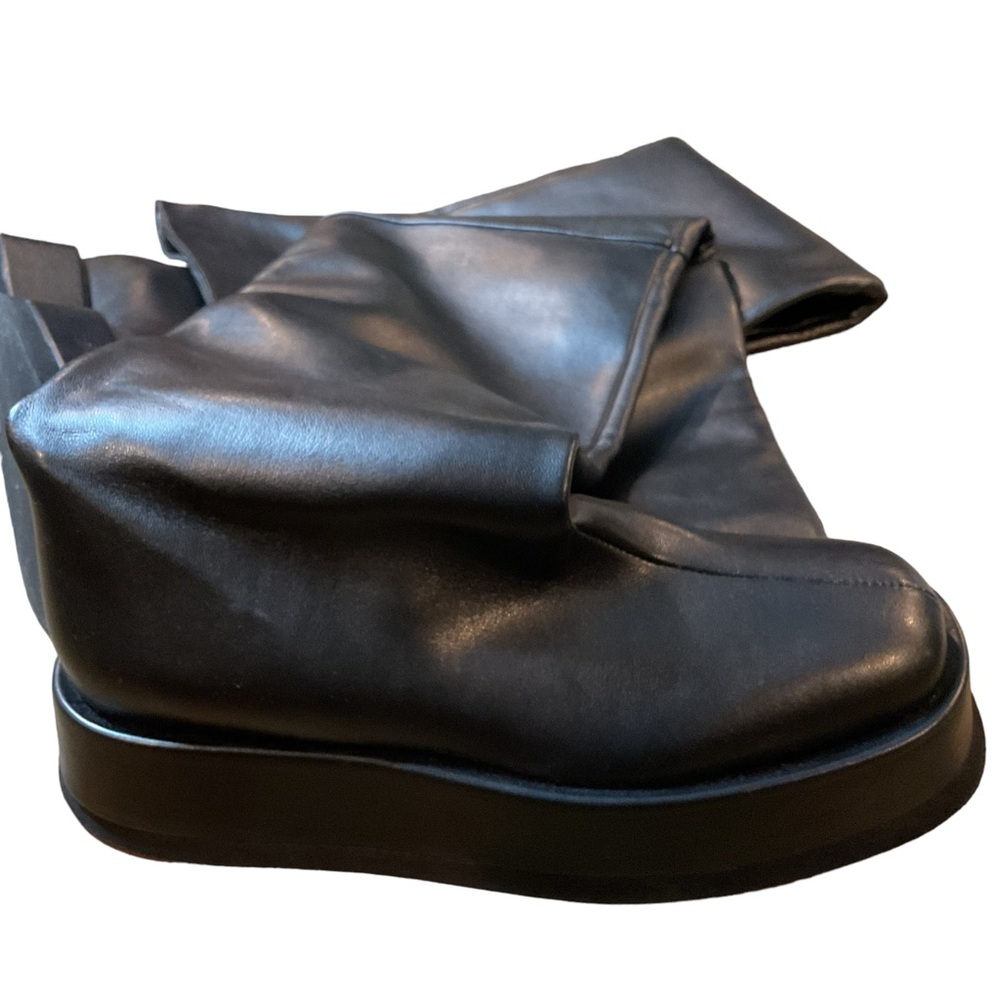 Gia Borghini Black Over-the-Knee Slouchy Boots - Picture 4 of 12